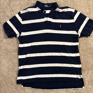 Ralph Lauren Dark Blue and White Polo Shirt